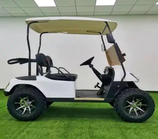 Side View of golf buggy